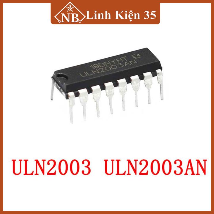 IC ULN2003 DIP16 - 7 bóng bán dẫn NPN Darlington(kênh)