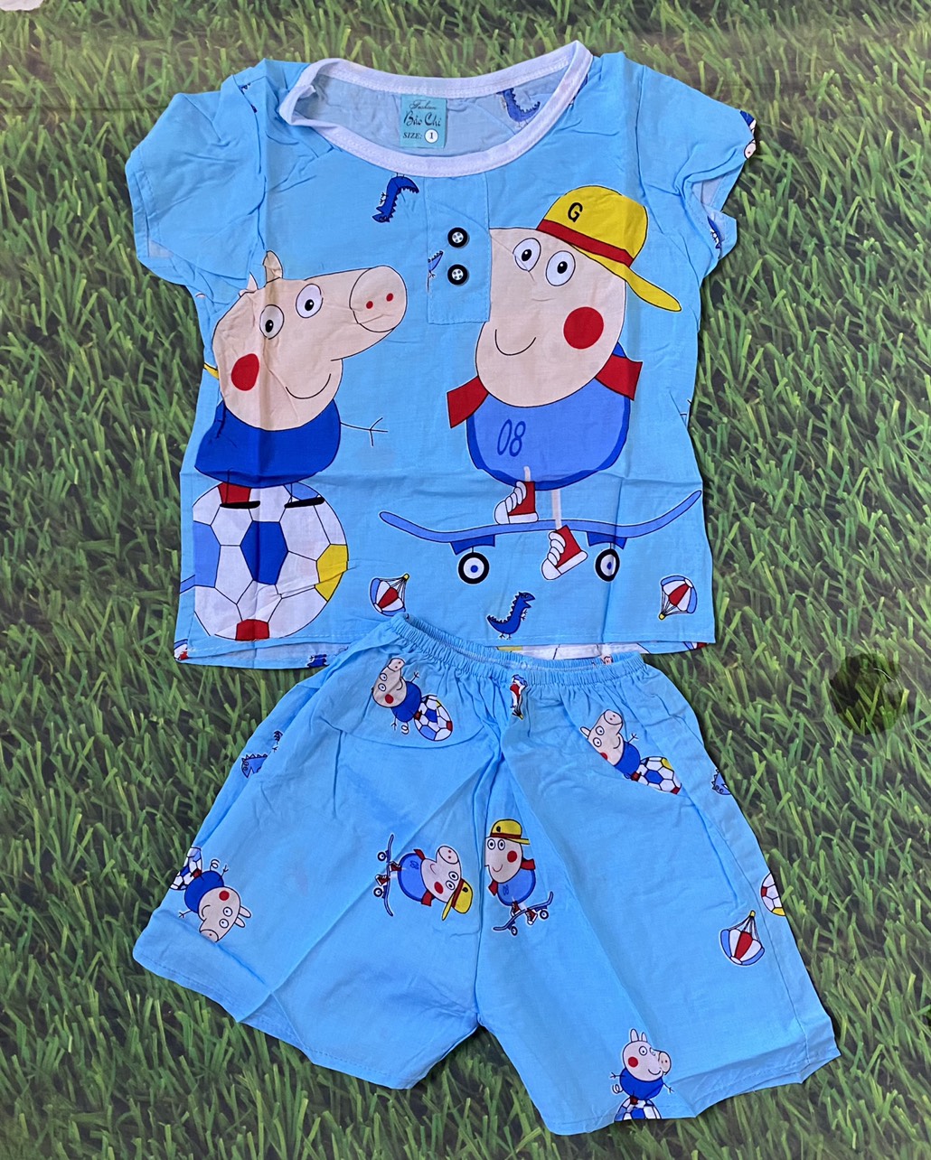 [6kg-12kg] Đồ bộ cho bé trai vải tôn, lanh, tole (tay ngắn)
