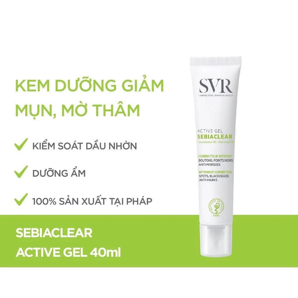 Kem Dưỡng Giảm Mụn SVR Active Gel Sebiaclear 40ml