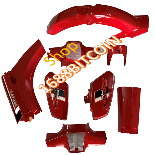 Bộ nhựa - Dàn áo xe CUB DD -Full áo xe cud 70 -cub 82 màu ĐỎ -nhựa trắng nguyên sinh ABS loại 1 (TẶNG TEM )