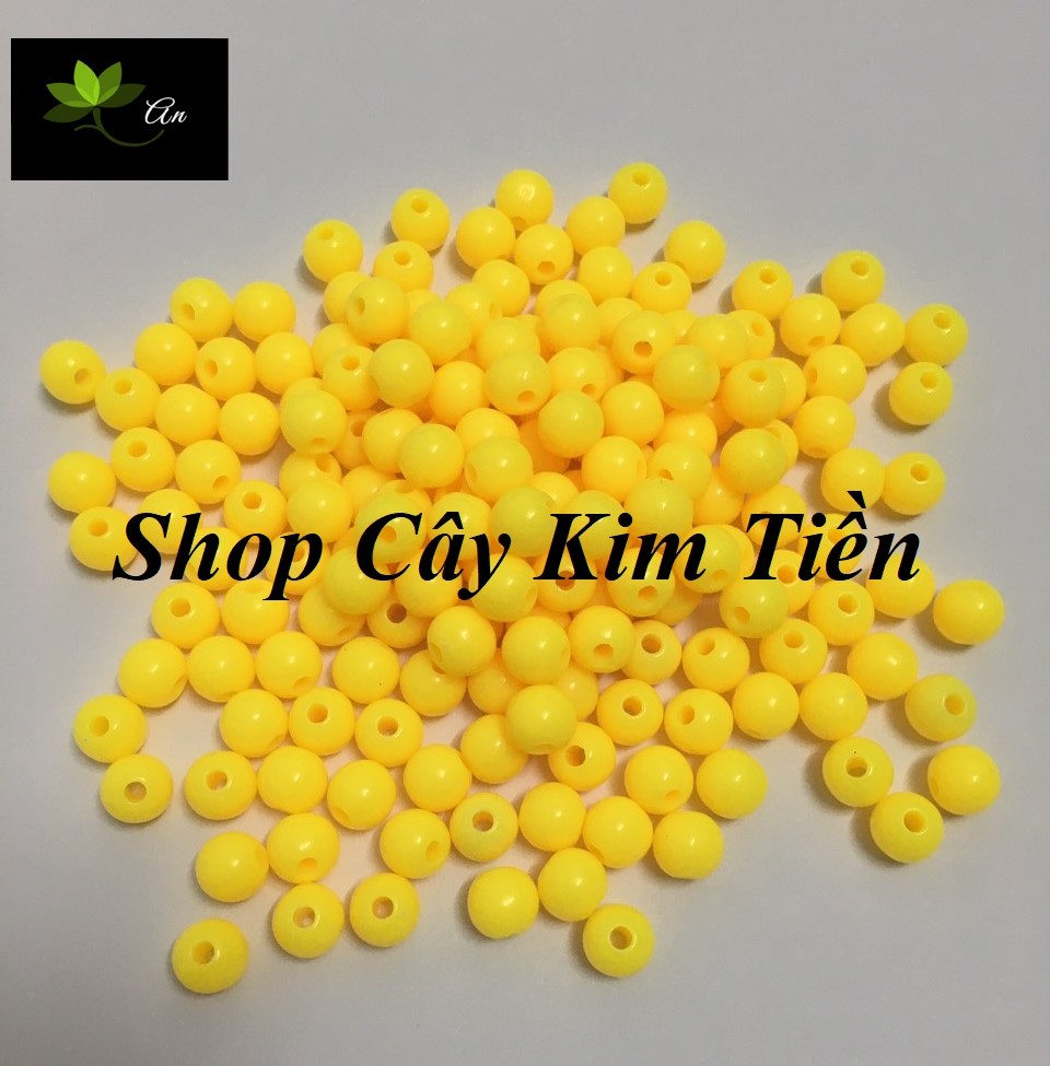 Hạt cườm vàng 8ly (ko bị bay màu. hàng 500gr)