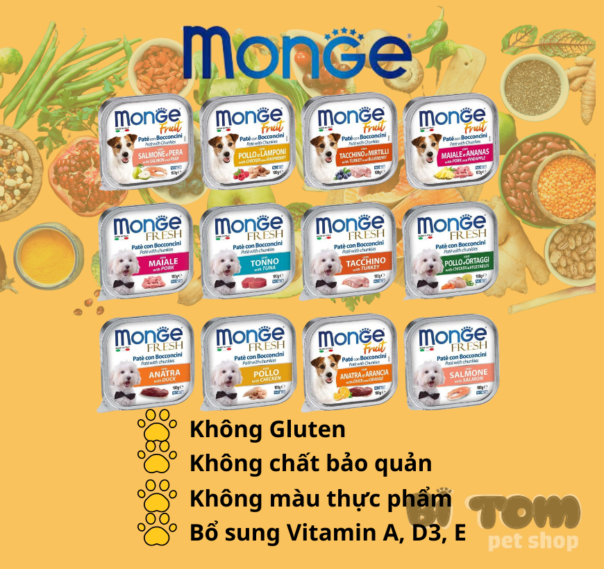 Pate for dog Monge 100g