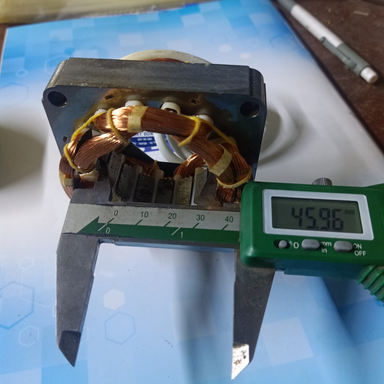 Cuộn dây stato quạt điện B5-46 Điện cơ 5 sao, dây đồng