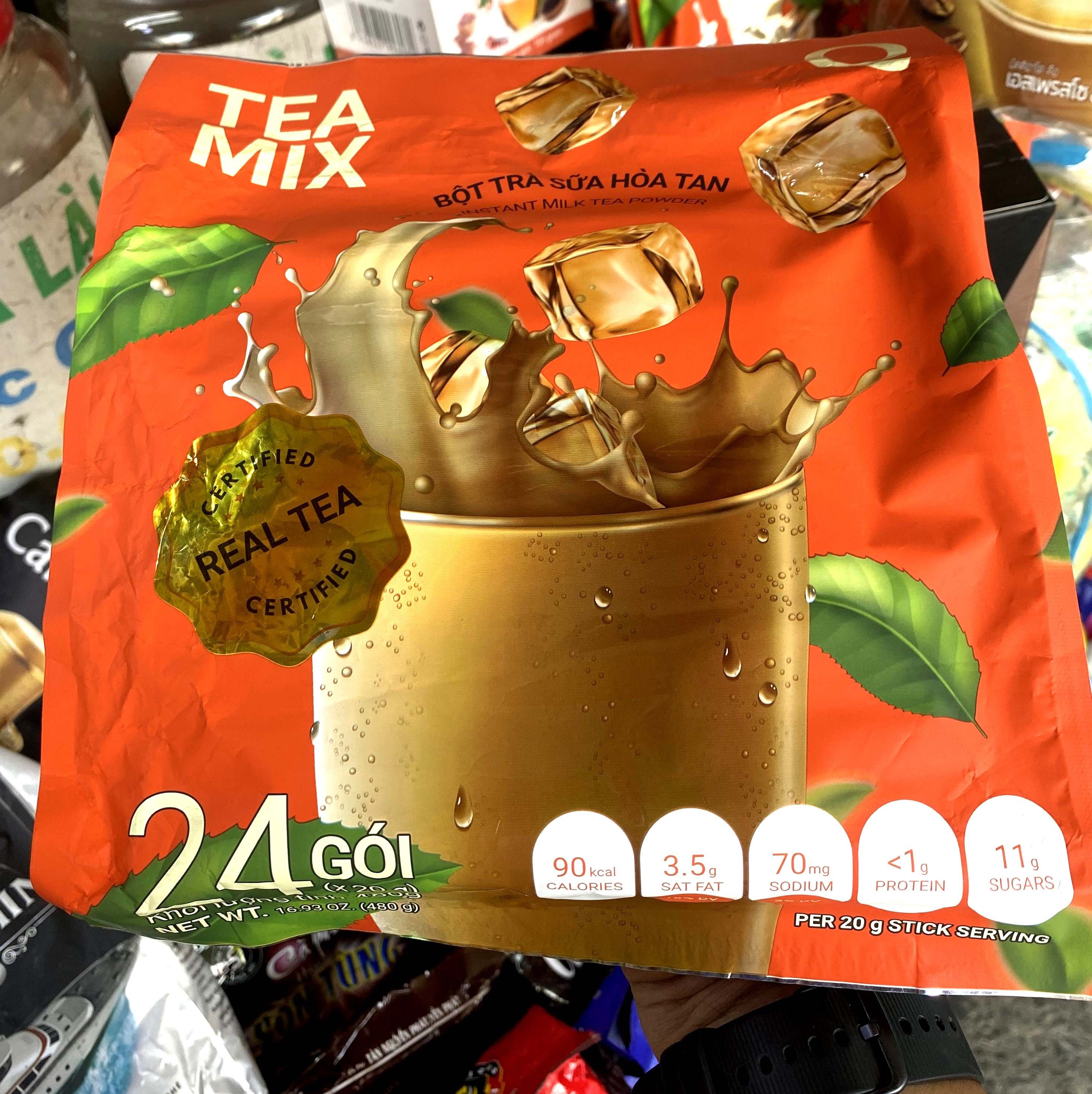 Milk tea powder soluble Tran Quang 480g (24 packs x 20g)