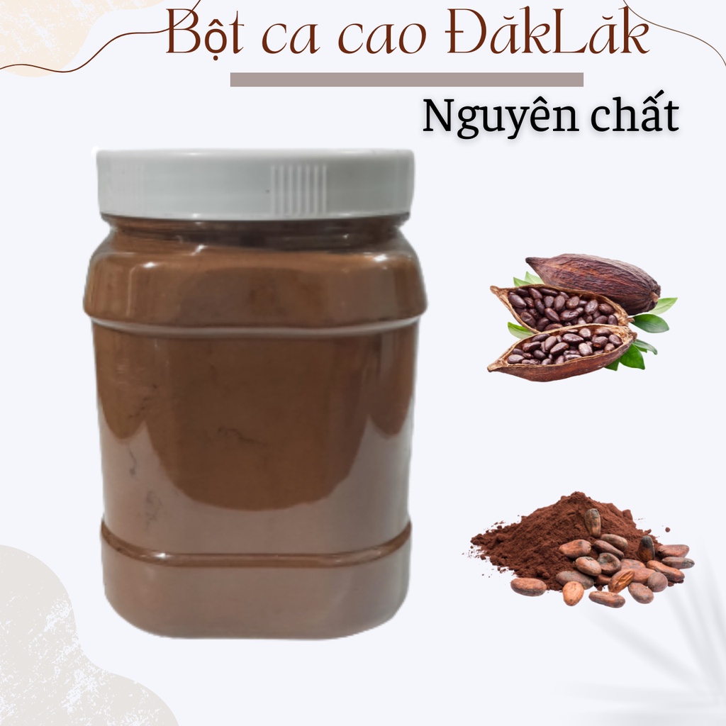 500G Bột ca cao nguyên chất 100% từ Đăk Lăk