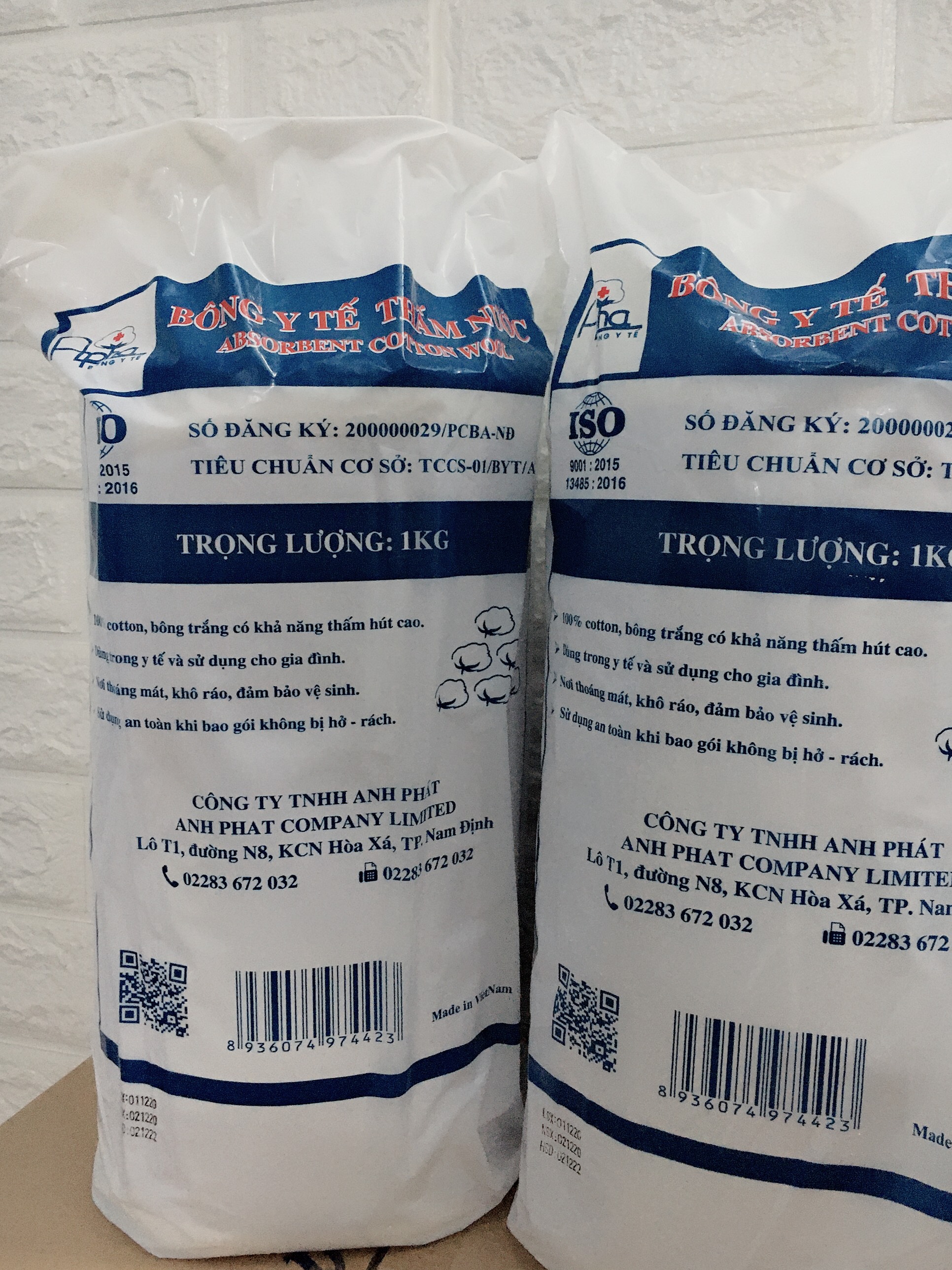 [HCM]Bông y tế ALPHA cuộn 1kg