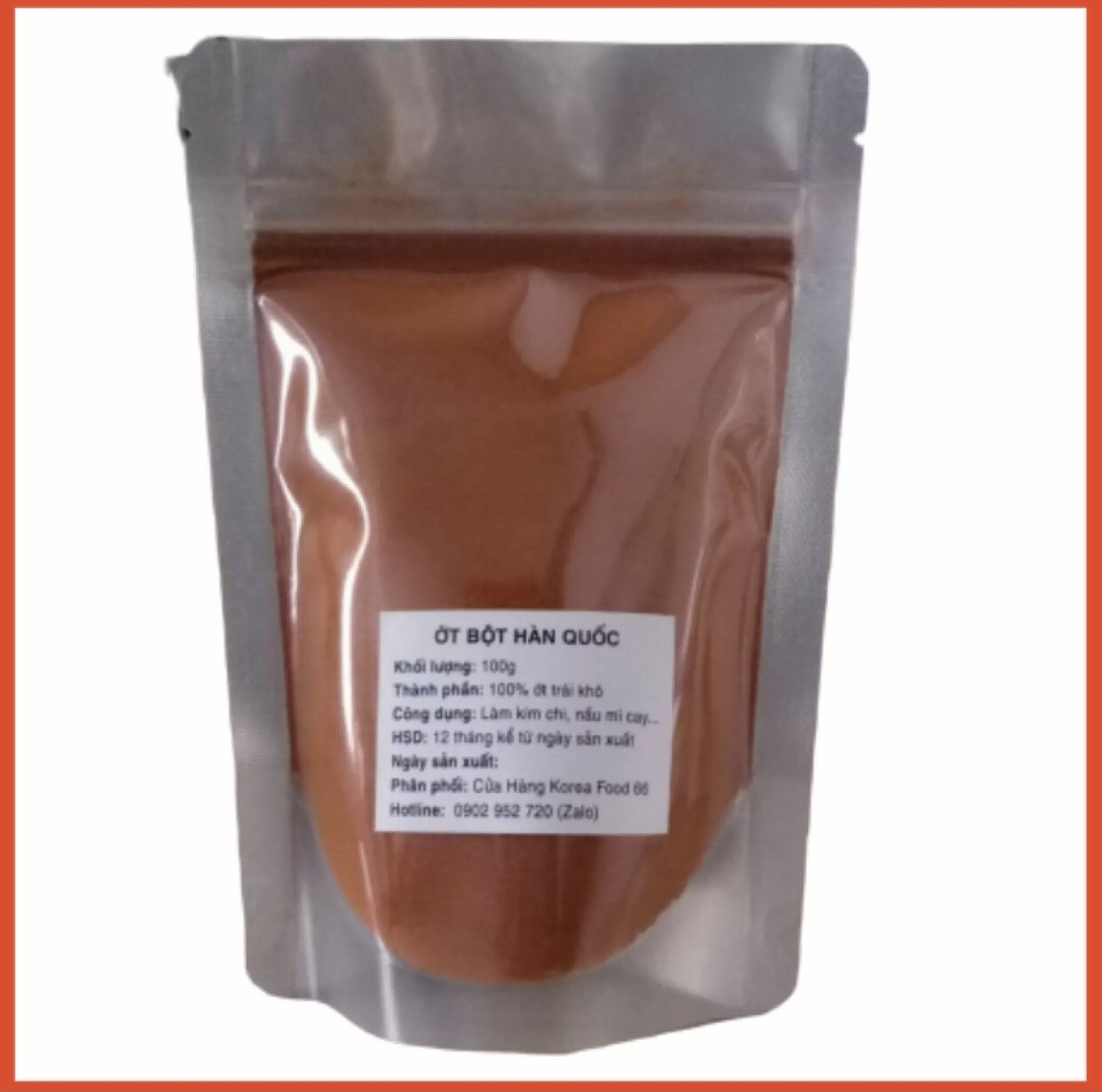 Ớt bột làm kim chi mịn 500g