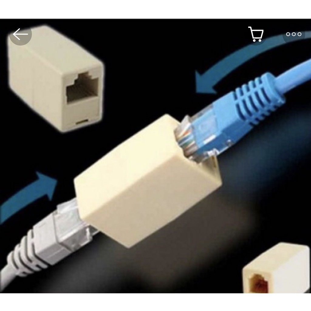 3 đầu nối 1-1 RJ45 nối dài dây mạng LAN - Công cụ tiện ích
