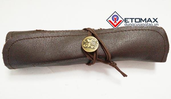 Bộ dụng cụ đục, tiện điêu khắc vonfram bọc da cao cấp