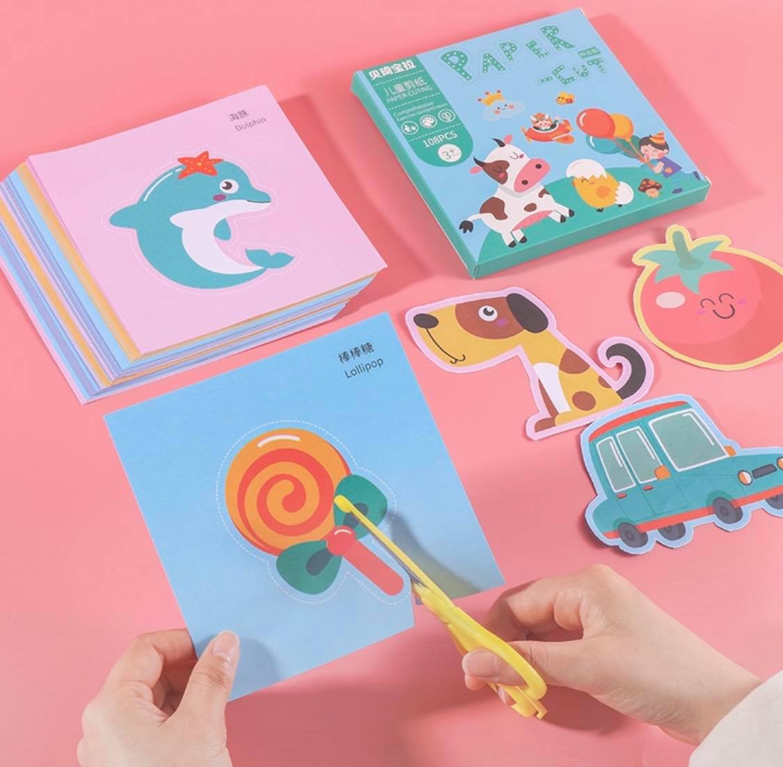 BỘ CẮT GIẤY THỦ CÔNG CHO BÉ