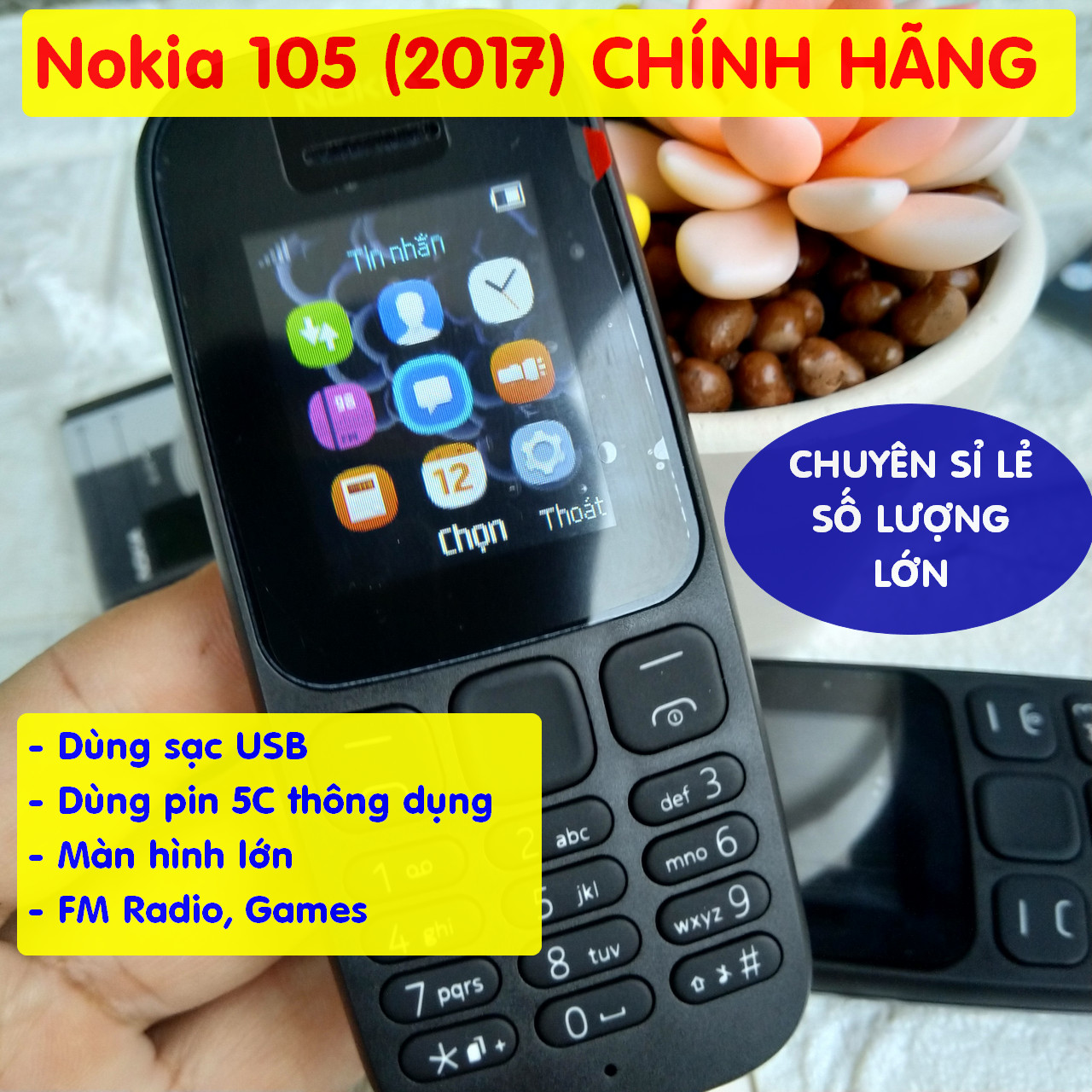 Điện thoại Nokia 105 (2017)  chính hãng