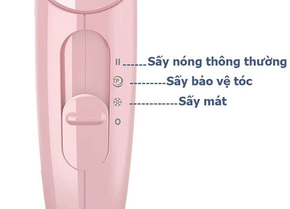 [HCM]Máy sấy tóc Philips BHC010/00 1200W cài đặt nhiệt độ ThermoProtect