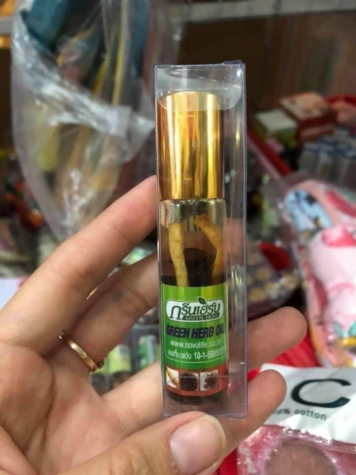 Dầu Nhân Sâm Ginseng Green Herb Oil Thái Lan (8ml/chai)