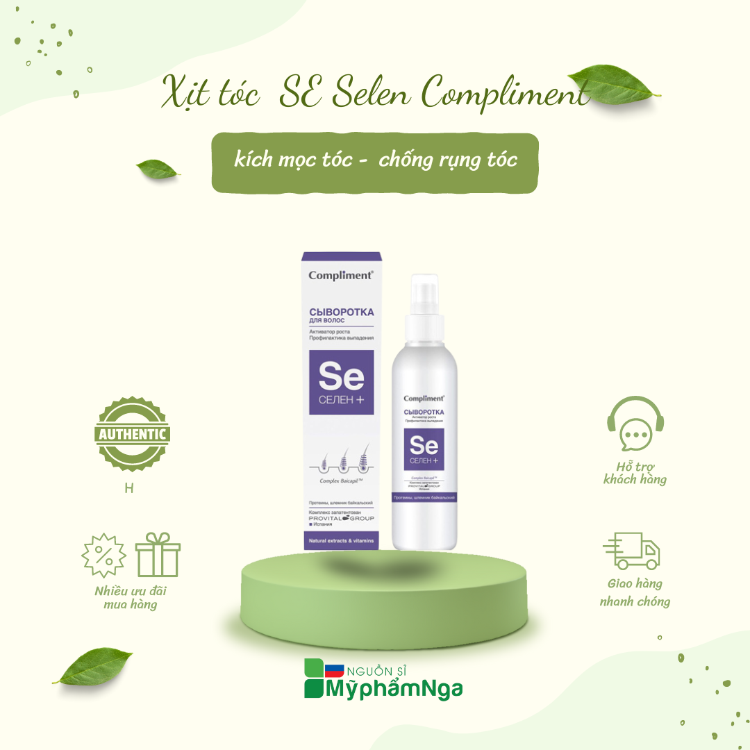Xịt kích mọc tóc chống rụng SE Selen Compliment