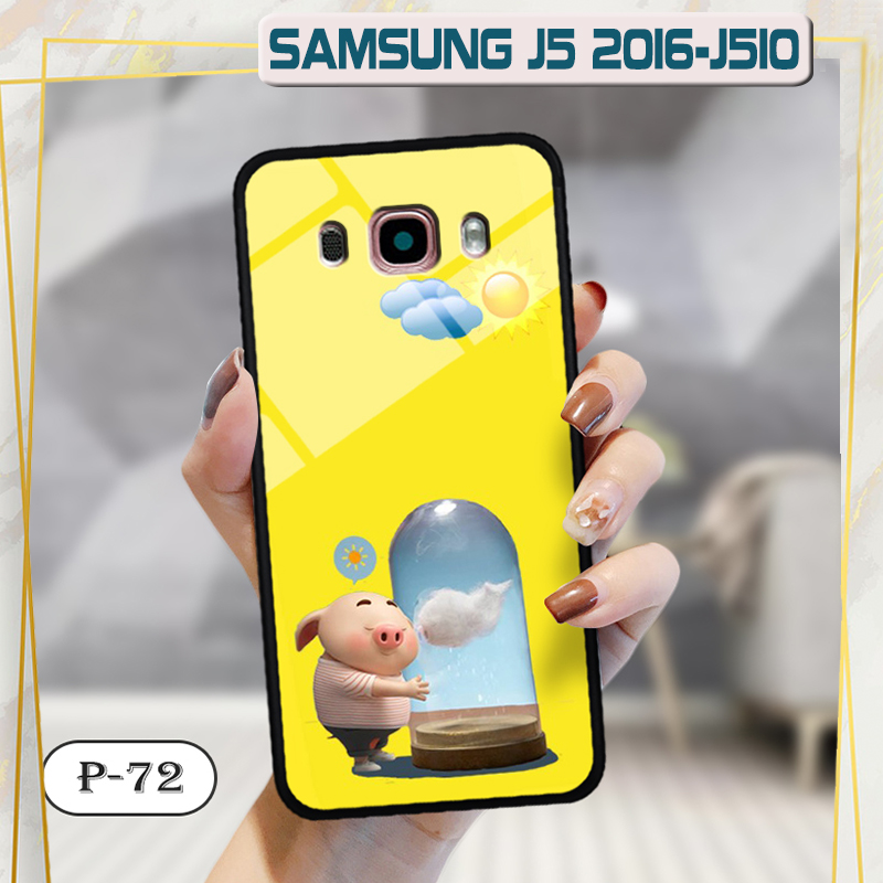 Ốp lưng kính 3D cute Samsung J5 2016