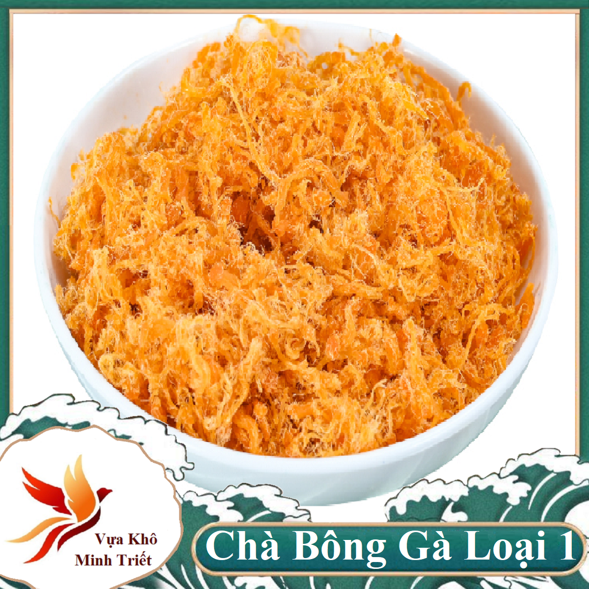 1kg Chà bông sợi thịt gà thơm ngon- Vựa Khô Minh Triết