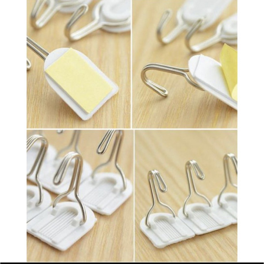 Vỉ 6 móc treo dán tường tiện dụng siêu chắc