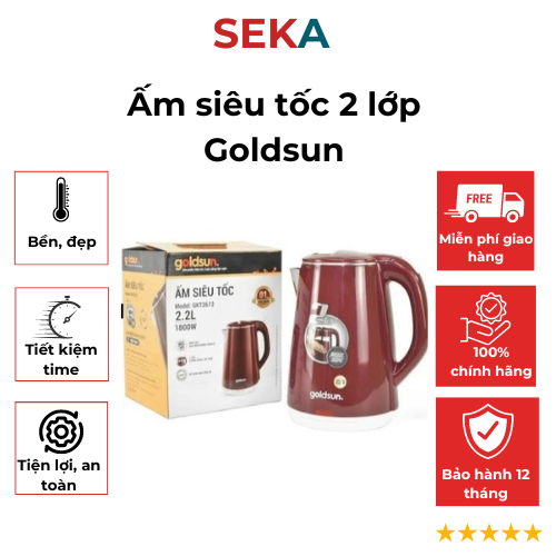 Ấm Siêu Tốc 2 Lớp GKT2612