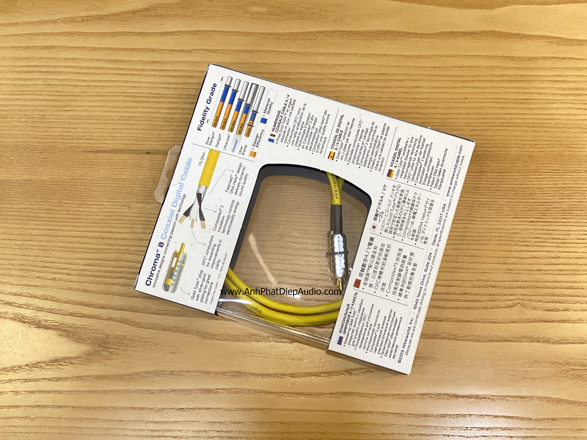 Dây tín hiệu WIREWORLD Chroma 8 Coaxial Digital Audio 1M