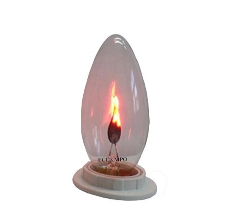 Bộ 6 bóng đèn LED E12 - 3W mô phỏng ngọn lửa