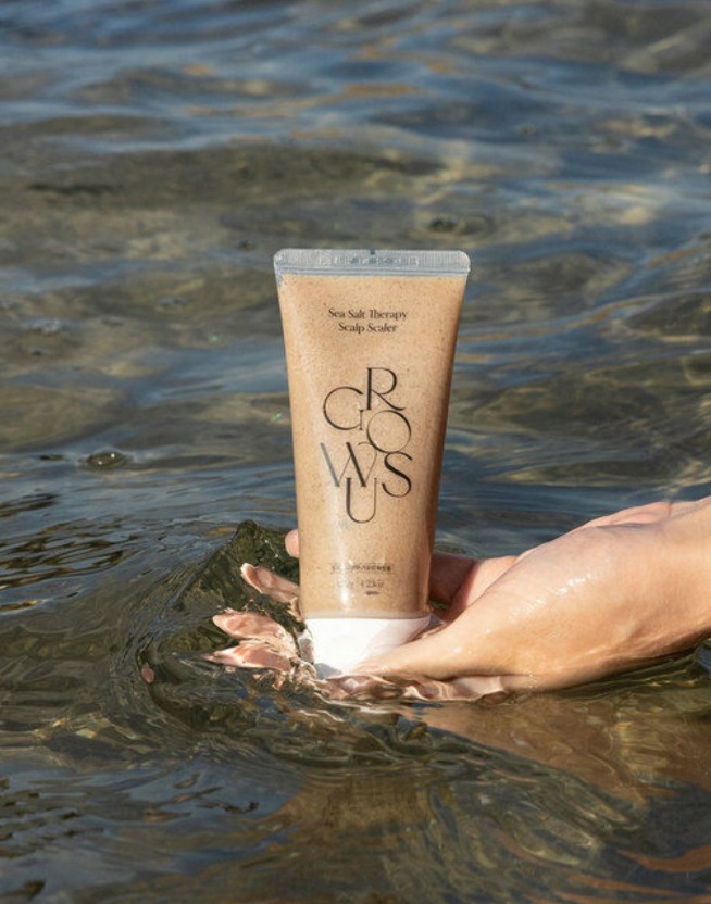 Tẩy da chết tóc growus sea salt therapy scalp scaler