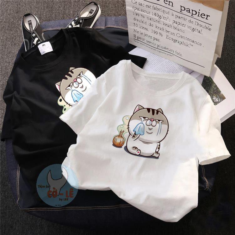 XẢ HÀNG - ĐỒNG GIÁ 19K Áo thun nữ form rộng in hình Mèo Ami Bụng bự * Lau Nước Mắt * vải dày mịn mát