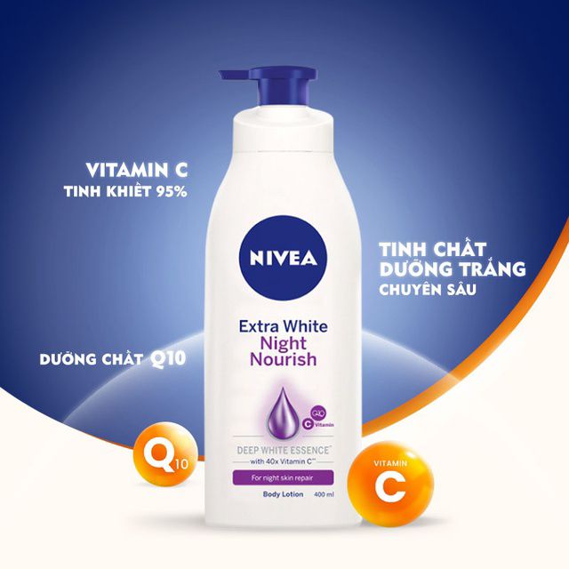 [HCM]Sữa Dưỡng Thể Nivea Ban Đêm 350ml