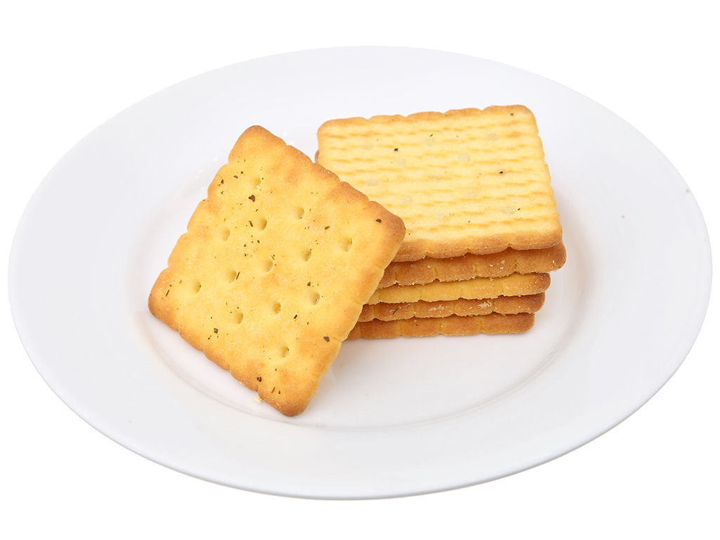 hộp Bánh cracker AFC kinh đô - bánh quy giòn AFC vị rau, vị lúa mì - hộp 8 gói 25g