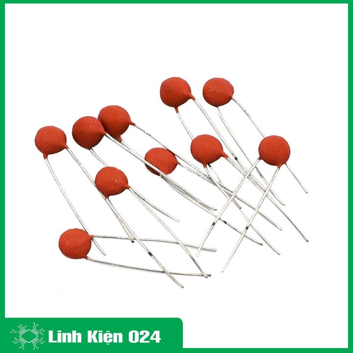 Gói 100 tụ gốm đỏ 50V nhiều giá trị