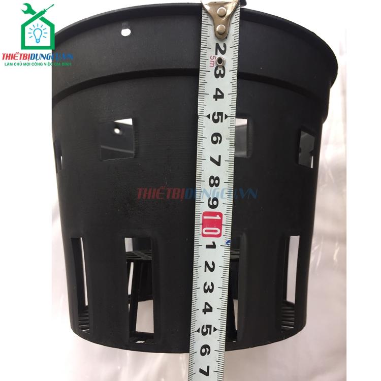 Bộ 30 chậu phi 21 nhựa đen trồng lan