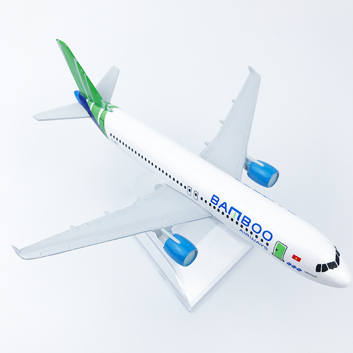 Mô hình máy bay Bamboo Airways a320 16cm