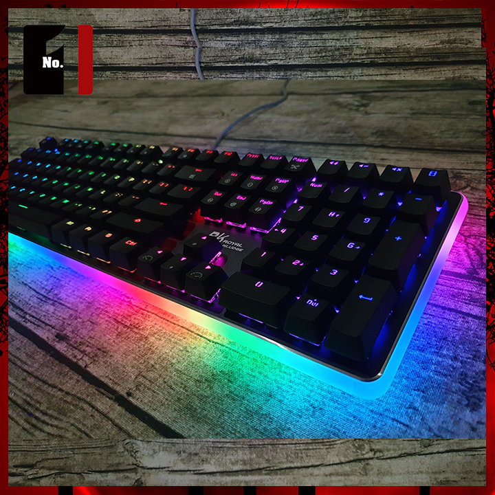 Bàn Phím Cơ Xuyên Led Gaming Royal Kludge RK918 Led Rgb Bàn Phím Máy Tính Laptop Pc Chơi Game Có Dây