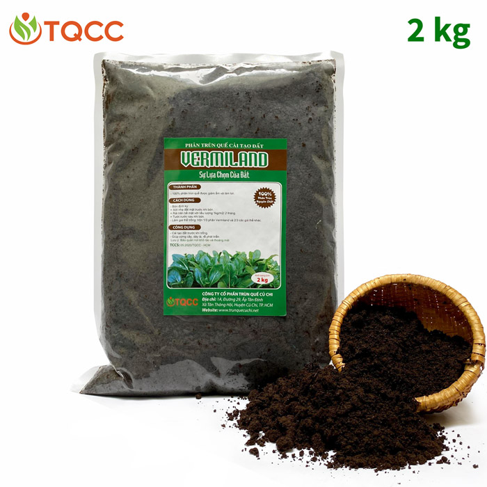 [HCM]Phân trùn quế cải tạo đất Vermiland 2kg