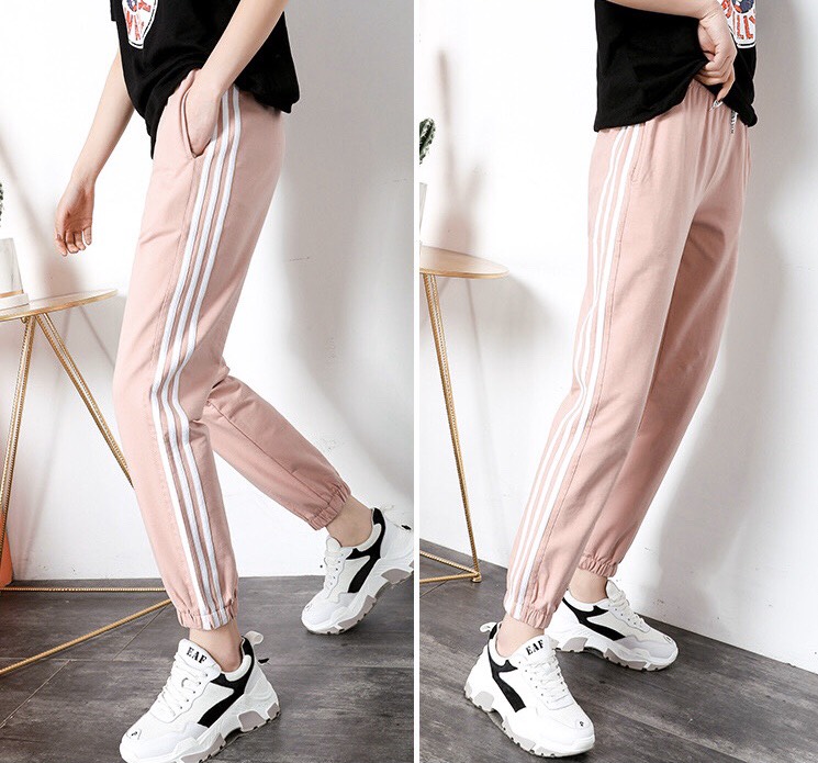Quần jogger 3 line chất kaki nam nữ thời trang tp382
