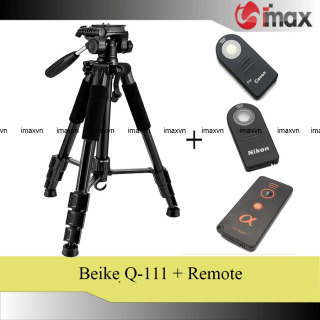 Chân máy ảnh Tripod Beike Q-111 + Remote cho máy ảnh thumbnail
