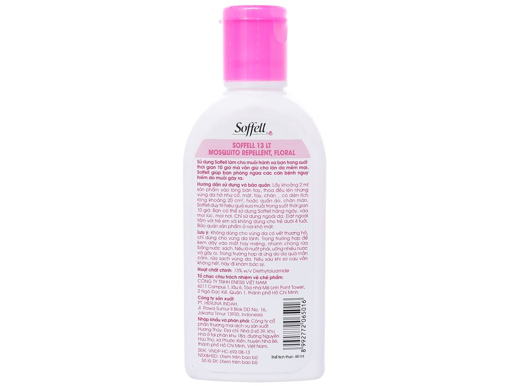 Kem xua muỗi Soffell (60ml)