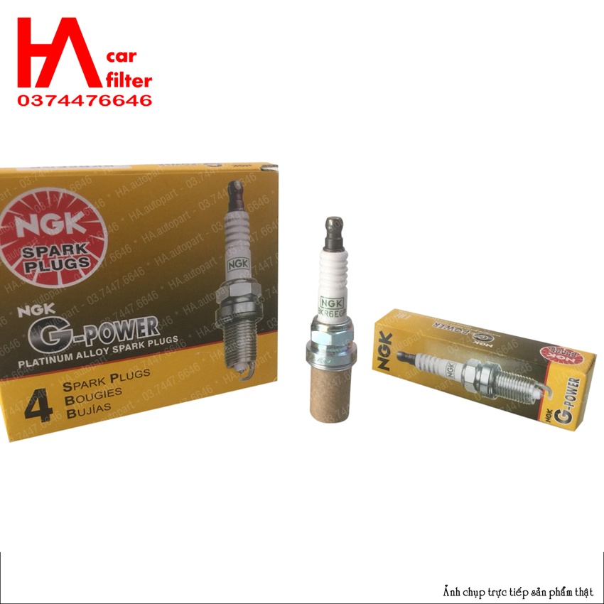Bugi NGK G-power Platinum 7092 (bugi ô tô), Bugi bạch kim, Bảo hành 3 tháng.