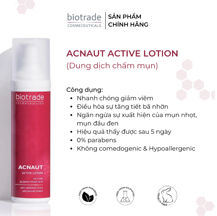 Dung dịch Biotrade Acnaut Active Lotion 15ml