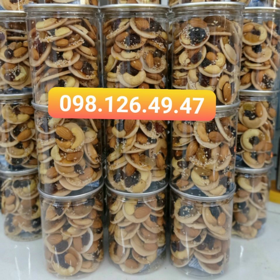 Bánh đồng tiền hạt điều - Lon bự 450gr