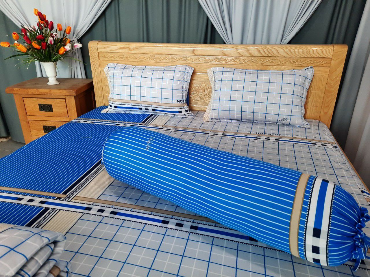 Bộ ga thun Hàn Quốc 1m6x2m