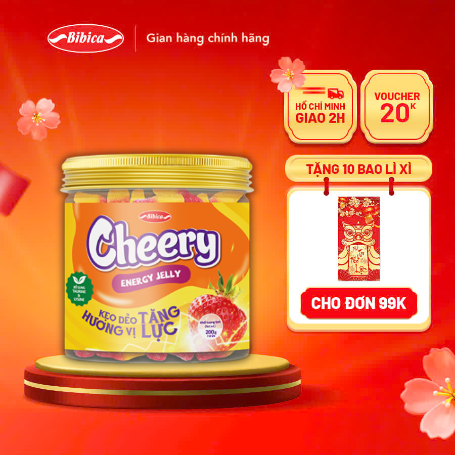 Kẹo Dẻo Cheery Trái Cây Bibica 200g