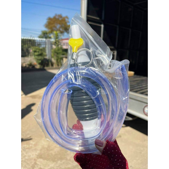 Bộ dụng cụ bơm hút chất lỏng xăng dầu - bộ ống bơm hút chất lỏng đa năng bóp tay