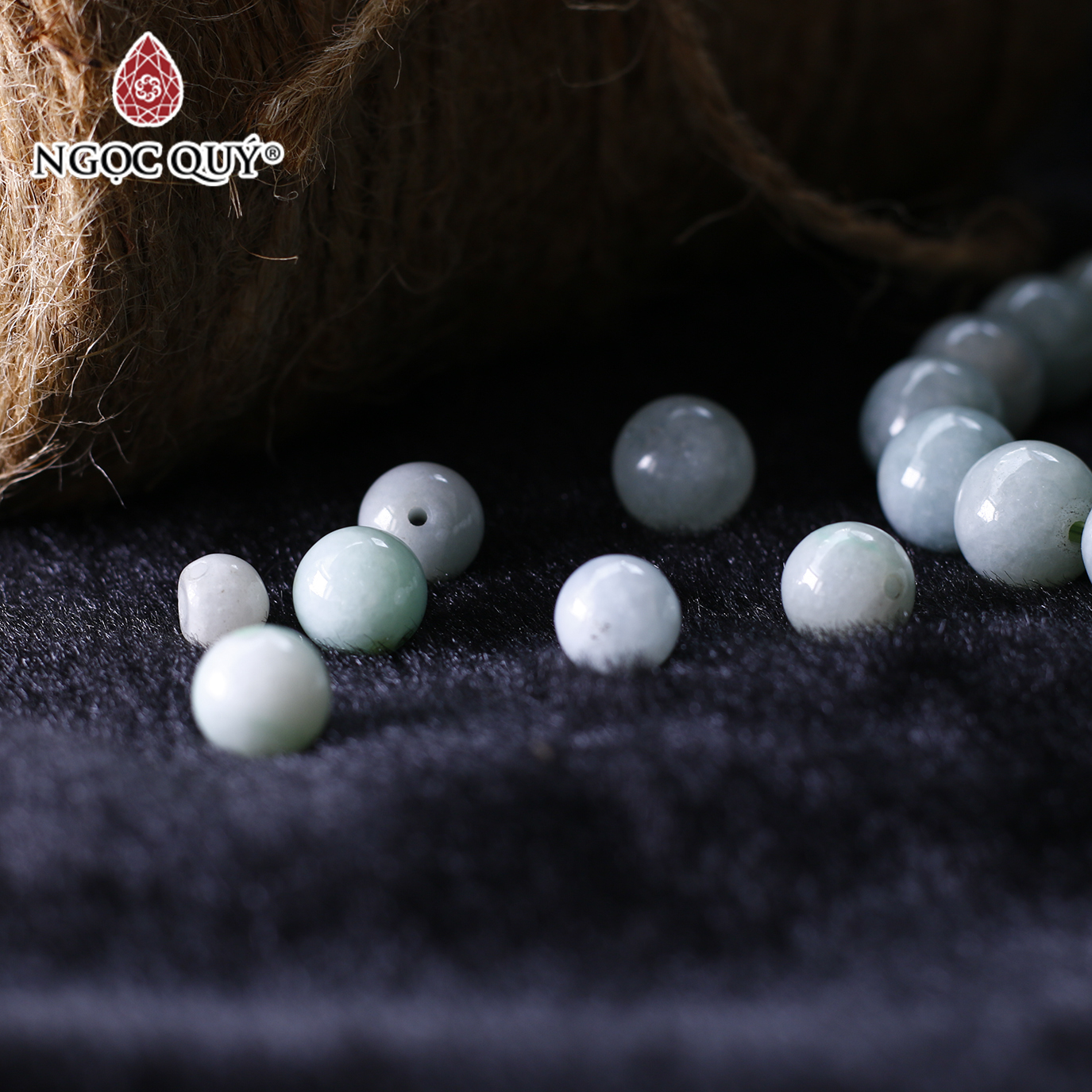 [HCM]Hạt lẻ đá Cẩm thạch A mệnh hỏa  mộc - Ngọc Quý Gemstones