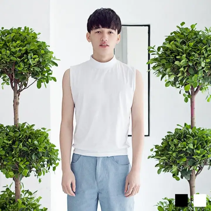 sleeveless turtleneck male