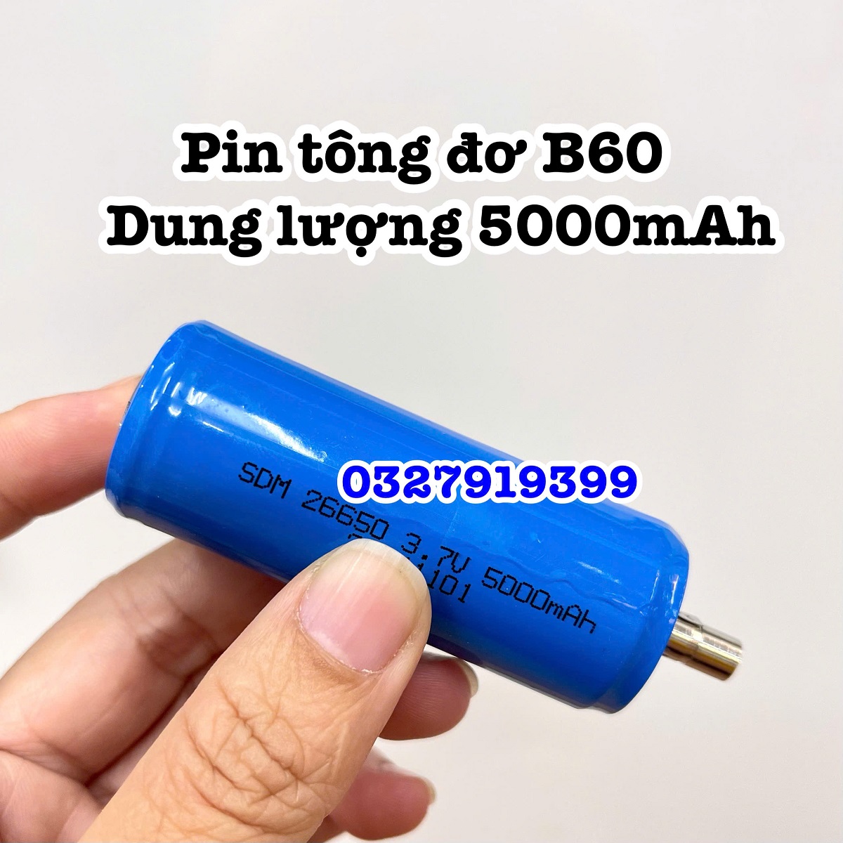 HuaErBo Pin tông đơ B60 dung lượng 5000mAh - phụ kiện chính hãng, thay thế pin cũ, sử dụng liên tục 8-10h - tôngđơpintrâu