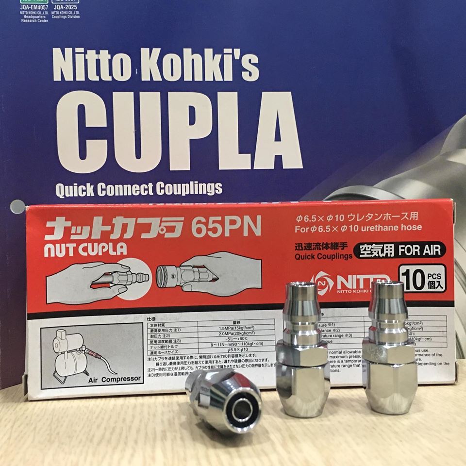 Đầu nối nhanh tự động NITTO Nhật - Đầu nối nhanh tự động Made in Japan