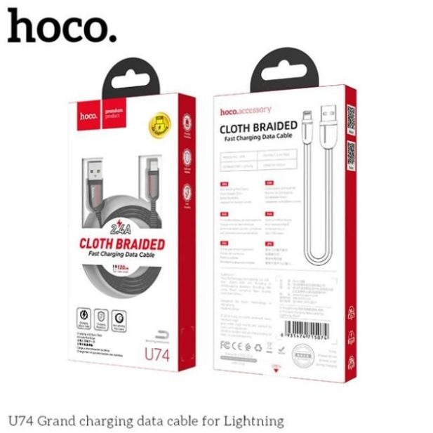 [BH 12 Tháng] Dây Cáp Sạc Nhanh Lightning/MicroUSB/TypeC Hoco U74
