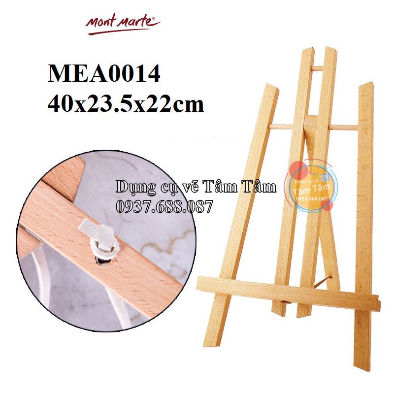 Giá vẽ 3 tấc / 4 tấc mont marte mea0014/ mea00 15- giá vẽ gỗ để bàn