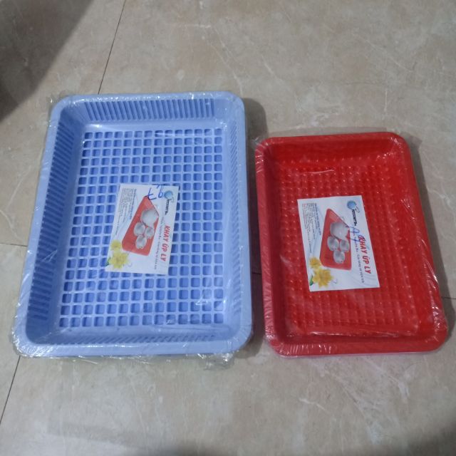 Khay úp ly chữ nhật nhựa duy tân