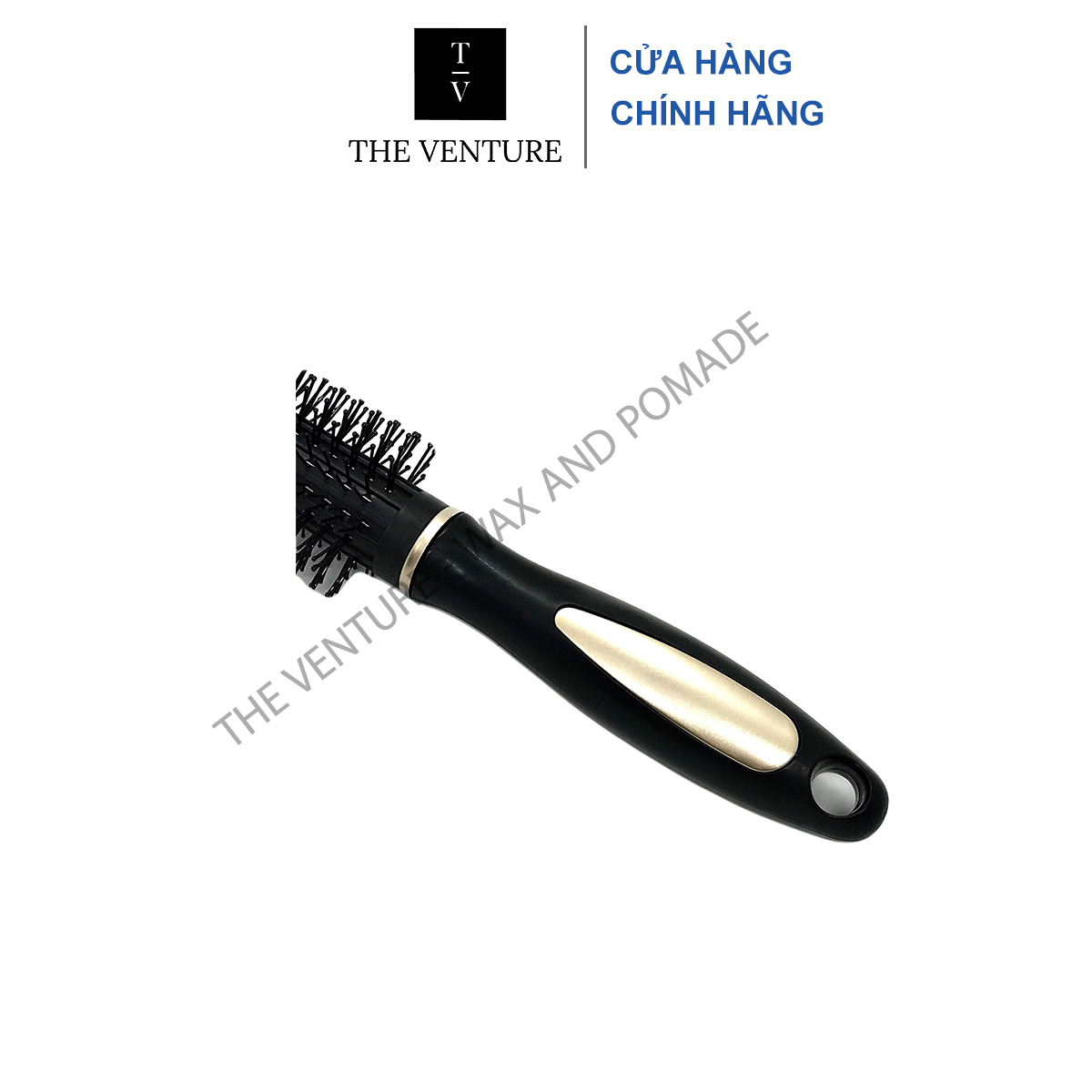 Lược tròn Gold Skeleton Brush tạo kiểu tóc uốn tóc cao cấp .